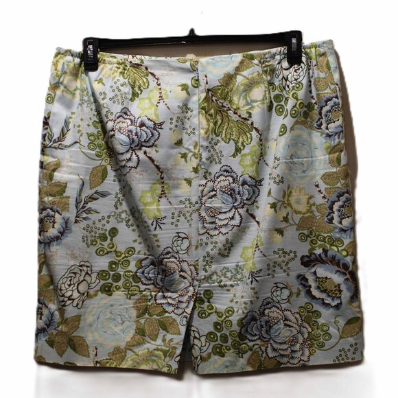 Talbots Floral Skirt - Sz 18 - Picture 2 of 4